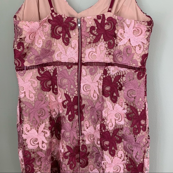 Lulus Endless Elegance Multi Lace Bodycon Dress L - Picture 9 of 14